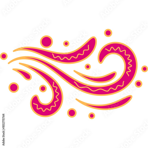 Decorative Wave Vector