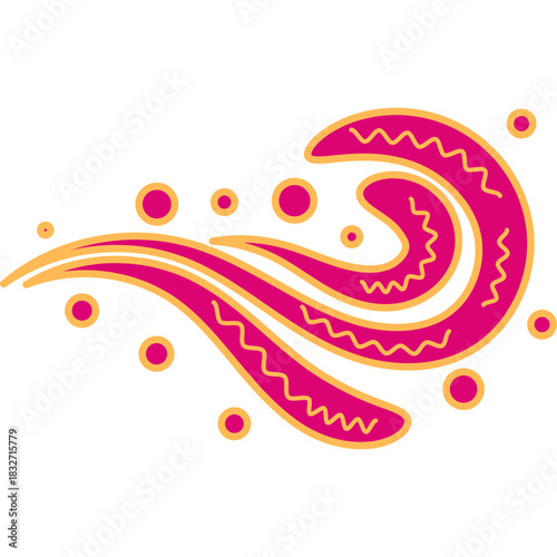 Decorative Wave Vector