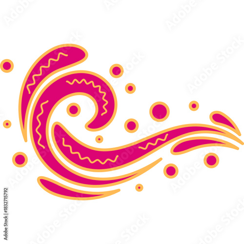 Decorative Wave Vector