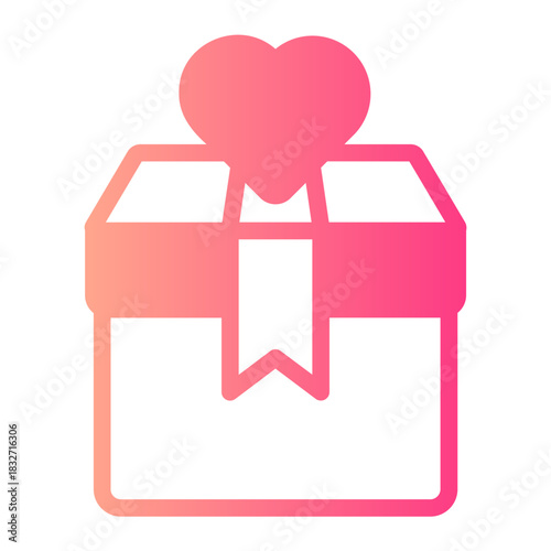 Gift box gradient icon