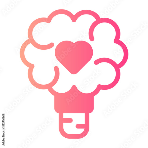 Kindness gradient icon