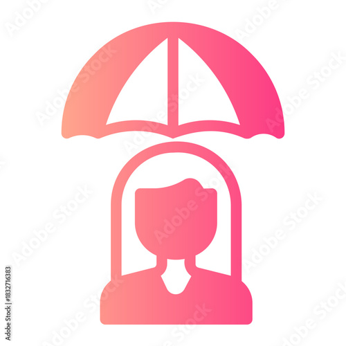 Shelter gradient icon
