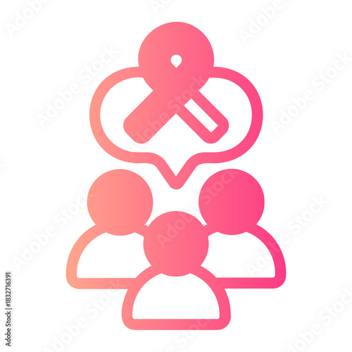 Solidarity gradient icon