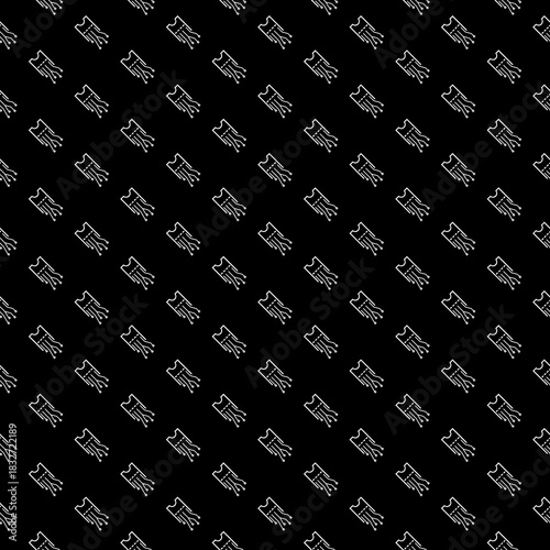 Online ticket, E ticket seamless pattern isolated on black background