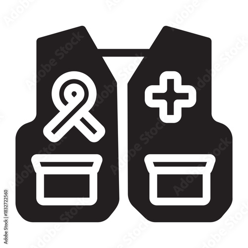 vest glyph icon
