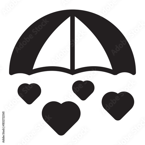 Umbrella glyph icon