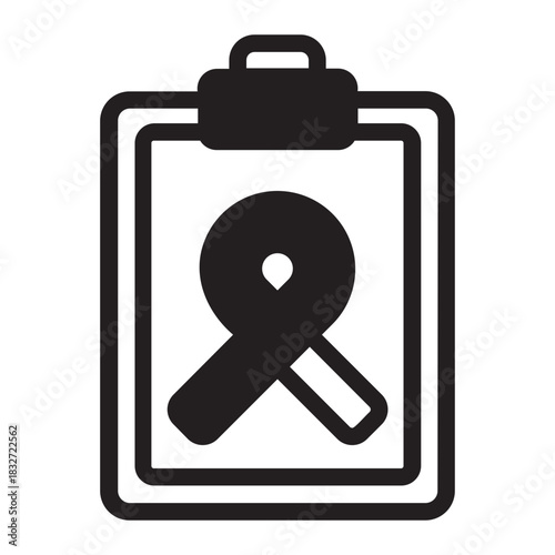 clipboard glyph icon