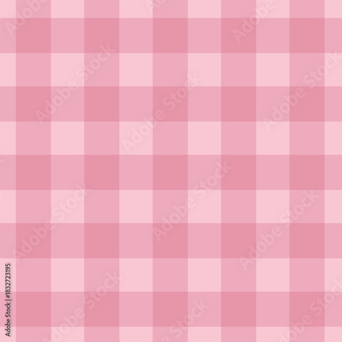 Pink Gingham Checkered Seamless Vector Pattern for Fabric, Wrapping Paper, and Crafts