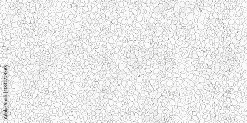 Abstract white background with pebble like shapes and subtle gray accents