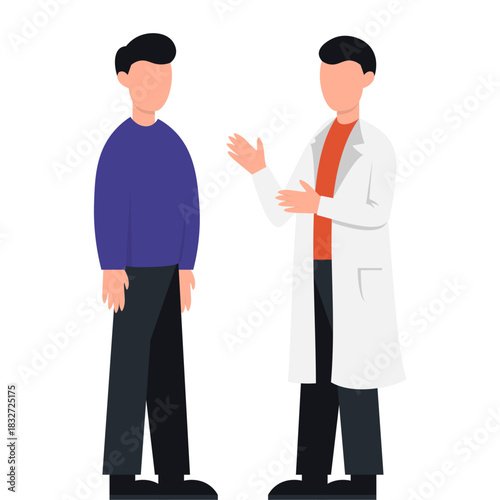 Doctor Medical Check Up Illustration