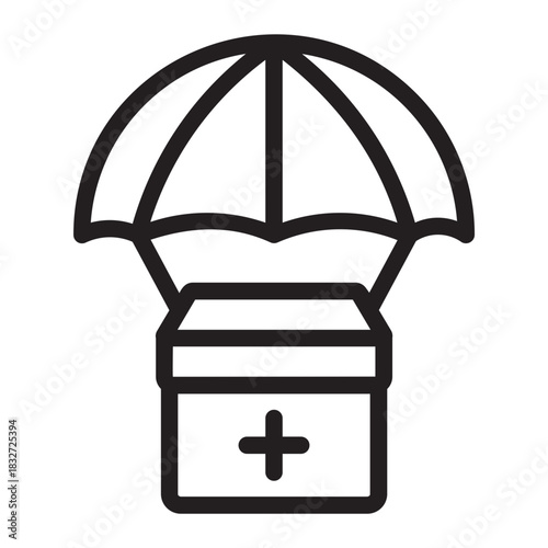 humanitarian line icon