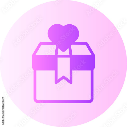 Gift box gradient icon