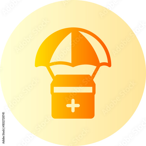 humanitarian gradient icon