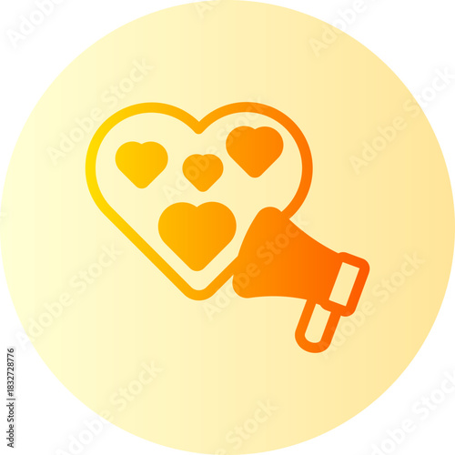 megaphone gradient icon
