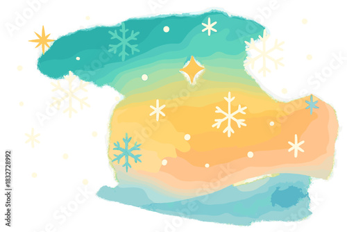 Winter Dawn Palette. Winter dawn wash. Light pastel gradients suggest early morning frost, floating spark and