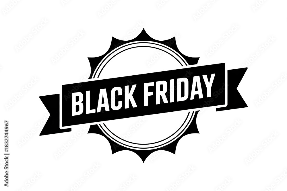 Obraz premium Black Friday sale banner, ready for your advertising campaign, it's a perfect way to catch the eye of your customer and boost your sales this season
