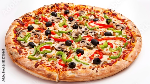 Pizza Collection: Assorted Margherita, Pepperoni, Cheese & Loaded Pizzas (Whole & Slices) on Wooden Peels, Metal Pans & White Plates, with Varied Backgrounds (Dark, Plain) for Italian Cuisine,