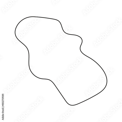 abstract outline blobs for decoration