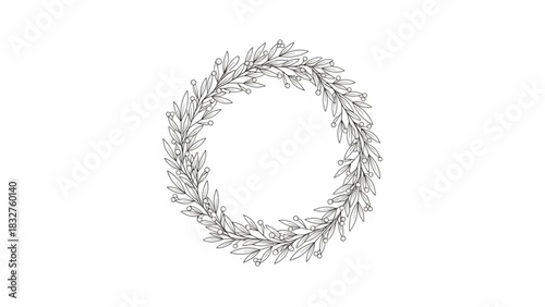 Collection of festive christmas themed ribbons featuring snowflakes icicles gifts hot drinks bells musical notes and gingerbread cookies for holiday decoration and design