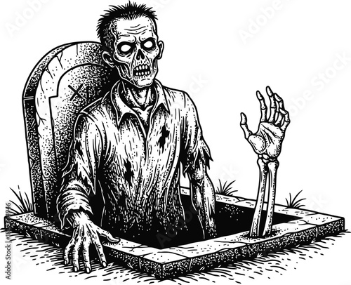 Orangutan hanging upside down silhouette illustration on a plain black background