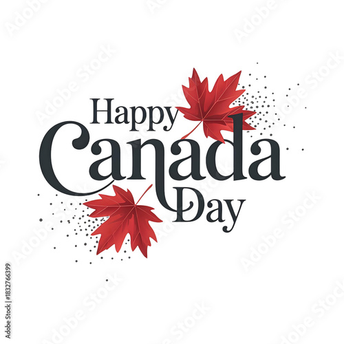 Happy Canada day july 1canada day happy Canada day celebration letter text design 
