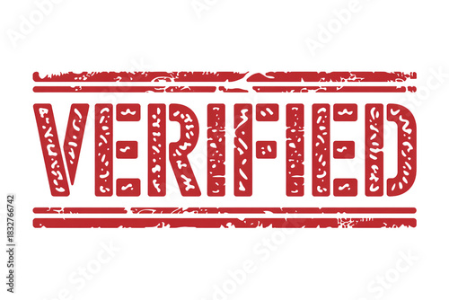 Bold verified stamp conveys trust, security, and authenticity for branding, documents, or marketing materials with a strong visual impact