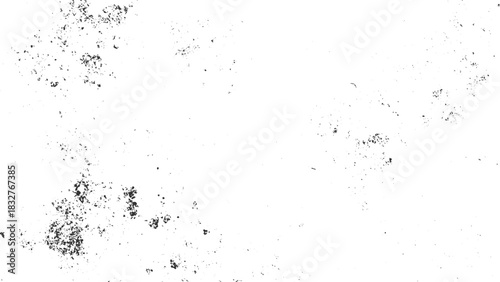 Black speckle grunge texture on white background vector