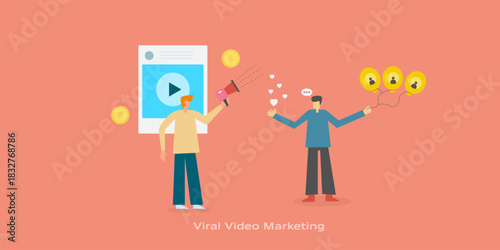 Content creator strategically promote video reel across social platform, audience like and share content to network and making video gone viral.