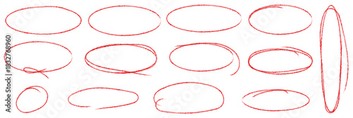 Handdrawn doodle grunge circle highlights. Charcoal pen round ovals. Marker scratch scribble inrounder. Round scrawl frames. Vector illustration of freehand painted circular note. black highlight circ