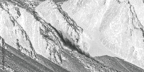 Halftone dot pattern abstract texture with rough surface details isolated on white background