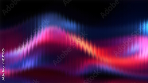 Bild auf Leinwand Neon Wave — Abstract Light Spectrum