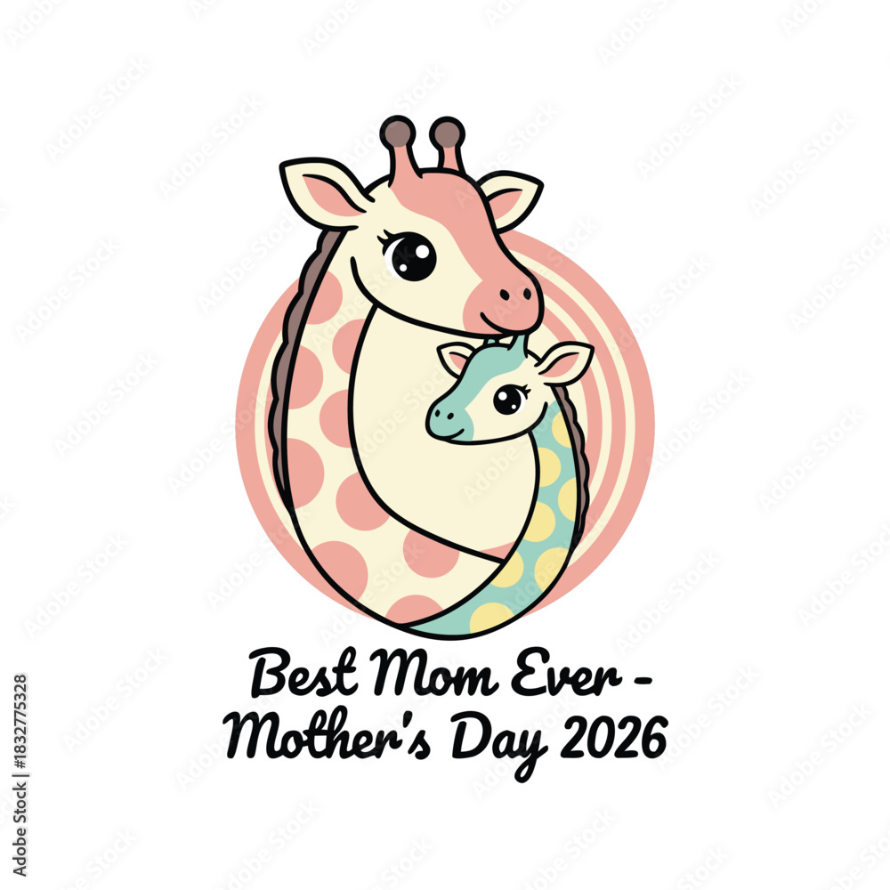 Fototapeta premium Mama Giraffe Love – Mother’s Day 2026