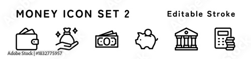 お金に関するアイコンセット