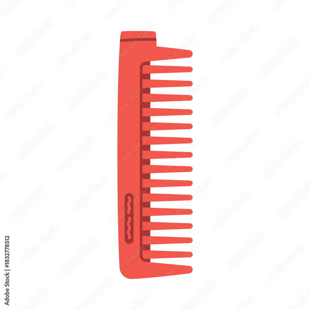 Naklejka premium Self-defense Comb Tool and Equipment for Protection Vector Illustration