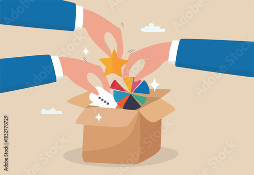 Consolidate report or combine data, integration or connection to get solution for success, union, blend or join research, collaboration or optimization, hand put data or graph consolidate in the box.