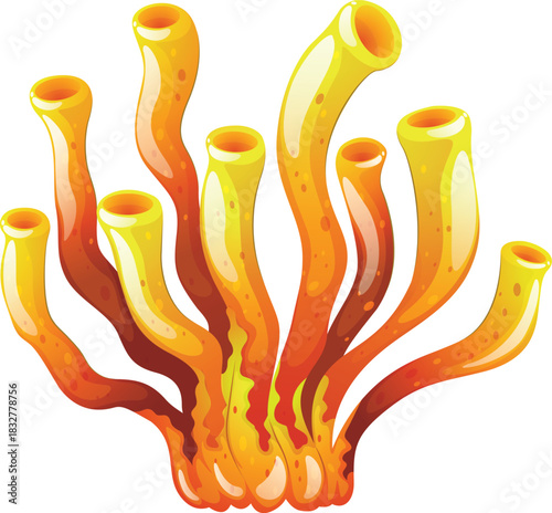 illustration of sea sponge coral