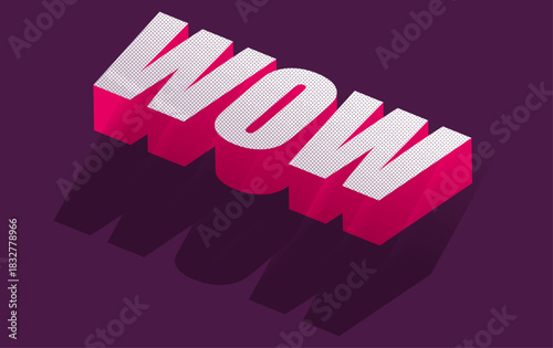 Creative 3D WOW Logo