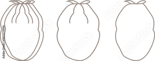 Hand-drawn vector illustration of a pair of shoes and a girl with a rope and long hair, featuring a black insect spider silhouette