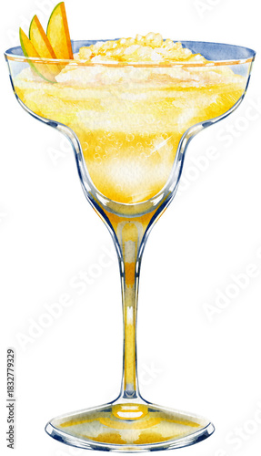 Wallpaper Mural Mango Margarita Cocktail Illustration Torontodigital.ca