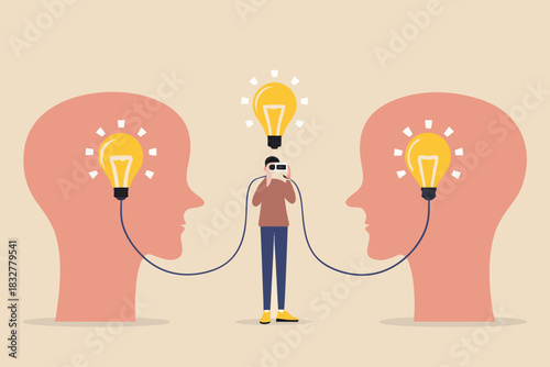 Connecting ideas and sharing knowledge between people with innovative thinking