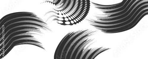 Background seamless with lines and tecnology triagle texture background. Space design concept. Decorative web layout or poster, banner. White grey background