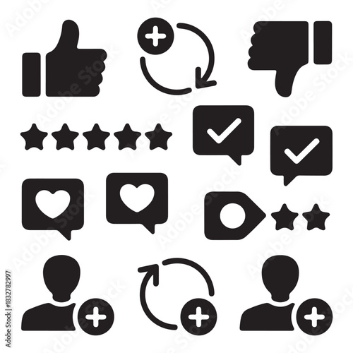 Customer satisfaction set vector