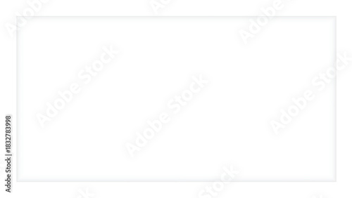 White Rectangular Frame Border on Black Background  Minimalist Design Element