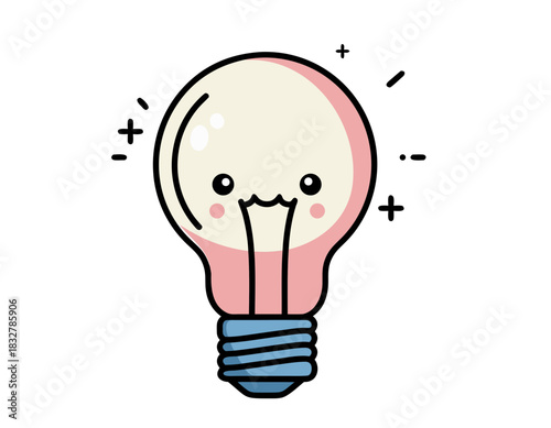 Cute Pink Grumpy Monster Shaped Like The Number 2 Floating Isolated Against A Black Background With A Subtle Blush On Its Cheeks