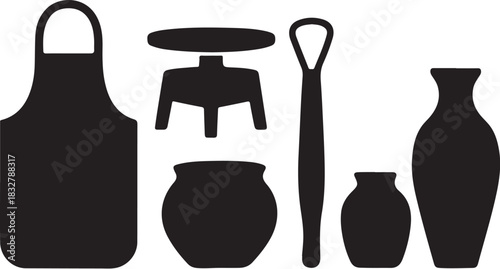 Ceramics Studio Pack Silhouette Set.eps