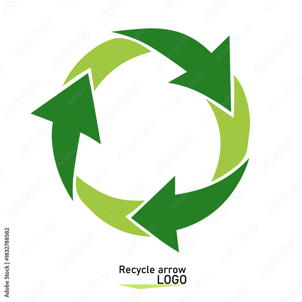Obraz premium green recycle symbol