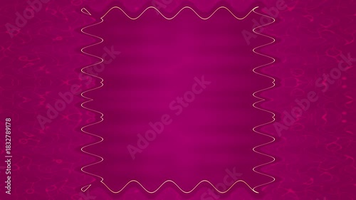 Elegant Magenta and Gold Frame Design: A Perfect Background for Invitations, Cards, or Presentations