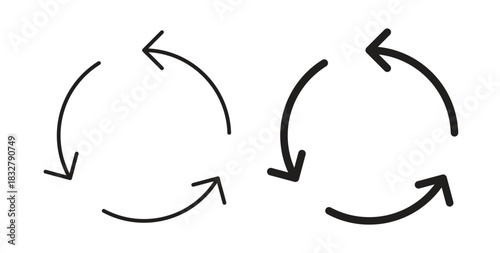 Recycle icon. filled flat sign for mobile concept and web design