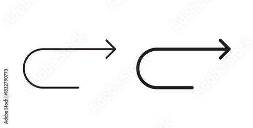 Redo icon. filled flat sign for mobile concept and web design