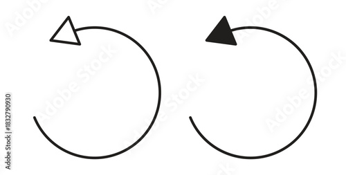 Rotate right icon. filled flat sign for mobile concept and web design